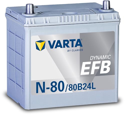 VARTA(�o���^) Dynamic EFB N-80/80B24L ���Y�ԗp�o�b�e���[ �A�C�h�����O�X�g�b�v��/�[�d�����/�W���� <�����ۏ؁E�����e�i���X�t���[> N-70/N-75�݊�