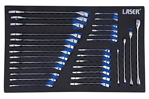 Laser 8481 Metric/Stubby/Star Spanner Set 30pc, Chrome