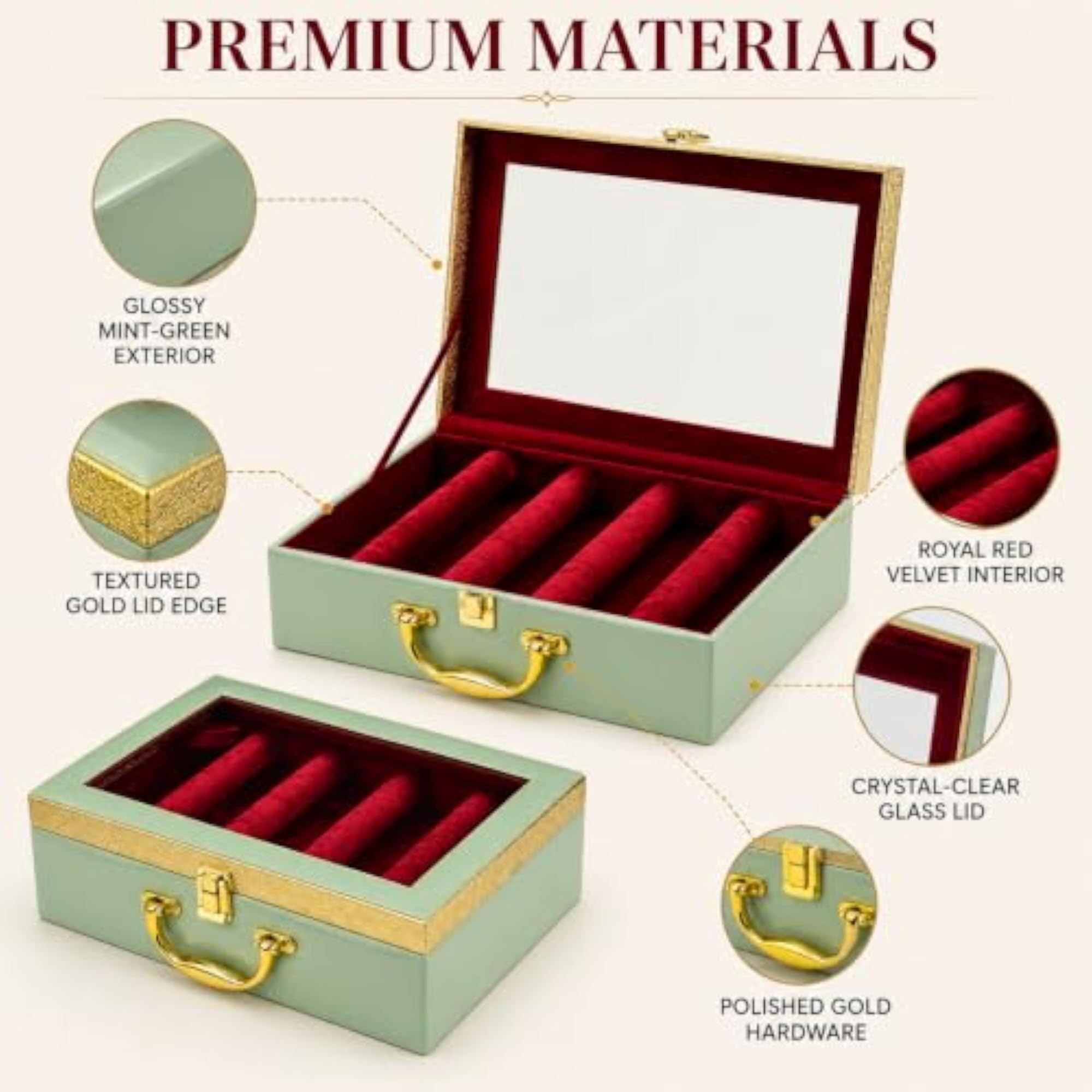 4 Row Bangle Holder Organizer for Home Jewellery Collection