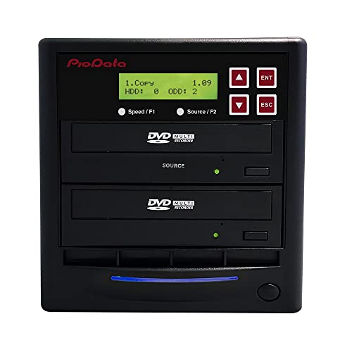 Piodata 1 To 1 24X Burner M-Disc Support Cd Dvd Duplicator - Standalone Copier Duplication Tower Pio-S1T-Dvd-Bk #TOP4
