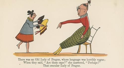 Affiches et impressions Il y avait une vieille dame de Prague Edward Lear déco murale 60x90