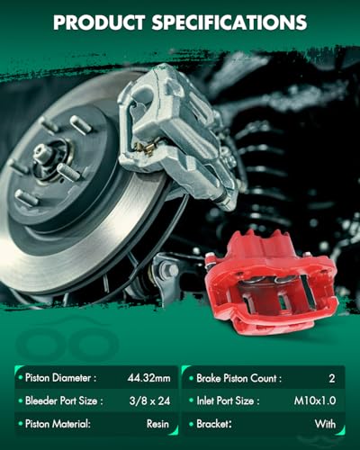 Image of SCITOO Rear Left+Right Brake Calipers With Bracket 18-B4752 18-B4753 Compatible For Ford For Excursion 2000-2005 For Ford For F-250 Super Duty 2000-2004 For Ford For F-350 Super Duty 2000-2004
