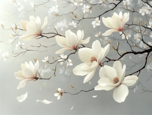 Pintura por numeros adultos flor de loto lienzo acrilico 90x120cm sin marco manualidad decorativa