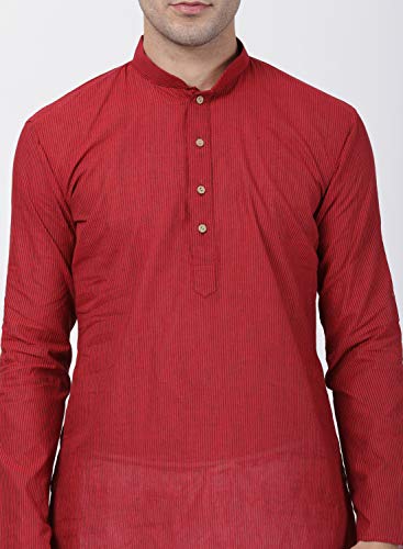 Image of VASTRAMAY Men's Royal Blue Pure Cotton Kurta