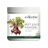 ECLECTIC INSTITUTE Raw Fresh Freeze-Dried Beet Juice Powder | 3.2 oz