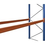 eurokraft | Palettenregal-TraVErsen | 1 Paar | LxBxH 3300 x 50 x 160 MM