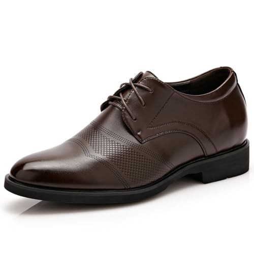 Men's Classic Leather Business British Style Formal Oxford Shoes Fashion Comfortable Leisure Soft Sole Non-Slip Lace-Up Leather Shoes