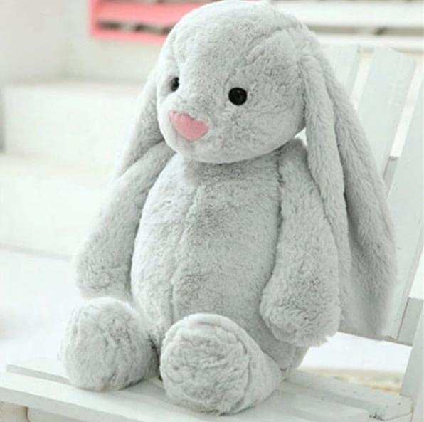 Uyku Arkadaşım Uzun Kulak Bunny Peluş Tavşan 65 cm Gri