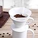 Kajava Mama Pour Over Coffee Dripper - Ceramic Slow Brewing Accessories for Home, Cafe, Restaurants - Easy Manual Brew Maker Gift - Strong Flavor Brewer - V02 Paper Cone Filters - Black, 2 Cup
