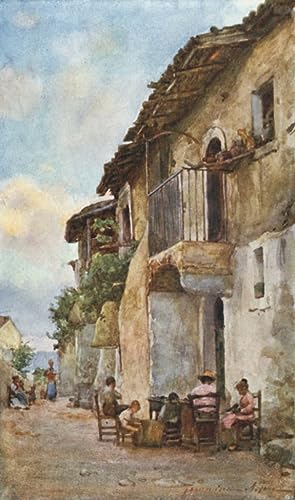 Tableau Alberto Pisa Taormina : poster vintage salon 60x90