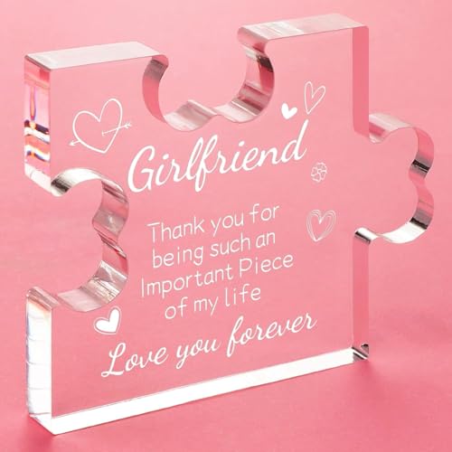 Image of Heart shaped plaque gift (Girlfriend)