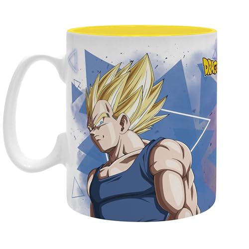 Mug Dragon Ball Z Goku & Vegeta 460ml Cerámica Blanco miniatura 2