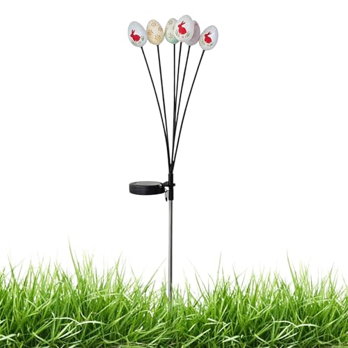 Estacas solares luminosas LED de metal para caminos jardín