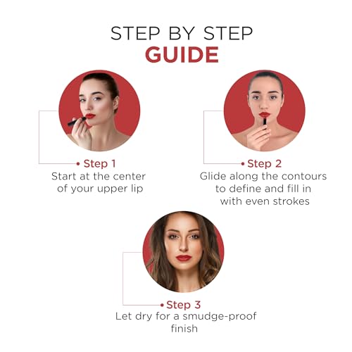 Image of Oshea Colors HD Matte Finish & Highly Pigmented Long Lasting Creamy Lipstick | Lightweight Formula Enriched with Castor Oil, Shea Butter & Jojoba Seed Oil | Free from Paraben -(Queen of Charm 12) 1.2g