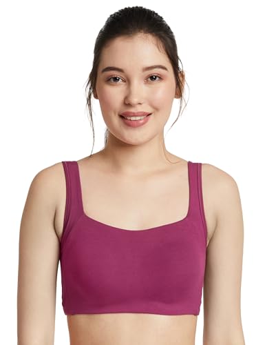 Image of Amazon Brand - Symbol Women's Cotton Stretch Non Padded Wire Free Full Coverage Slip On Bra