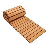 Stgfyxgs 8ft Wooden Garden Pathway, Garden Decor, Space Saving Straight Walkway, Boardwalk for Beach, Outdoor Garden, Patio, Party