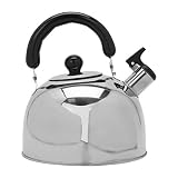MorNon Heats Quickly Whistling Teapot Stainless Steel Efficiently 2.7 Quart Tea Kettle with Ergonomi