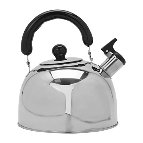 Mornon Heats Quickly Whistling Teapot Stainless Steel Efficiently 2.7 Quart Tea Kettle With Ergonomic Handle Whistling Teapot For Induction Cooker Gas And Stove #TOP5