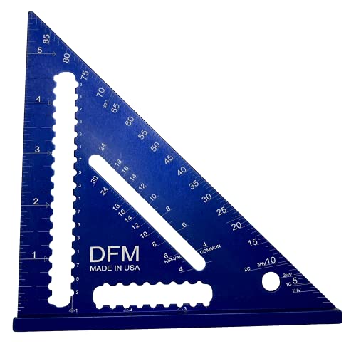 Dfm 6 Inch Trade Edition Carpenter Square Made In Usa (Blue) #TOP6
