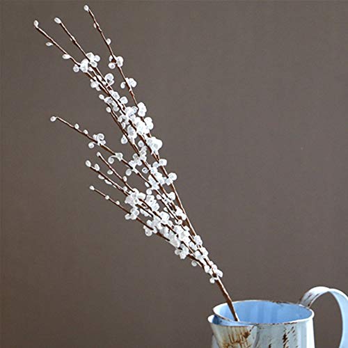 6Pcs 29.5'' Long Stem Artificial Jasmine Flowers Tall Fake Flower Bouquet Faux Jasmine Plants For Hotel Home Office Kitchen Bedroom Wedding Party Diy Decor（White） #TOP4