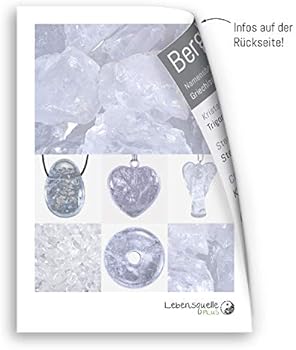 Lebensquelle Plus Edelsteen donut 40 mm katoenen band edelsteenkaart | natuursteen hanger halsketting | echte helende stenen ketting incl. lint, 40 mm, halfedelsteen, Verschillende