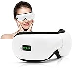 Masajeador de Ojos, Masajeador Electrónico Plegable Recargable con Compresión del Calor y Bluetooth Música para Ojo Seco Relajarse Visión Ojo Oscuro Círculos Estrés Alivio