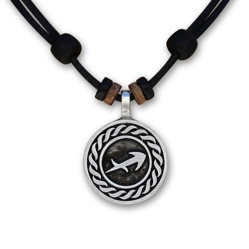 Preisvergleich Produktbild HANA LIMA 1 von 12 verschiedenen Sternzeichen Tierkreiszeichen an Verstellbarer Lederkette Horoskop Horoscope Halskette Surferkette (J - SCHÜTZE / 23. November - 21. Dezember)