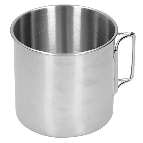 Fishawk Copo de acampamento, copo dobrável, aço inoxidável para caminhadas, viagens, mochilão