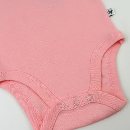 HonestBaby baby-girls 3-pack Ruffle Sleeve Bodysuit4