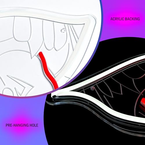 Image of Sukuna Neon Sign for Wall Decor JJK LED Neon Light Mouth of Sukuna Light for Anime Fans Japanese Decor Neon Signs