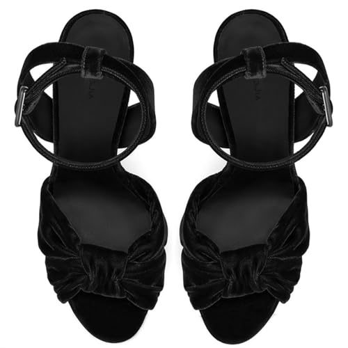 Women's Velvet Chunky High Heel Waterproof2