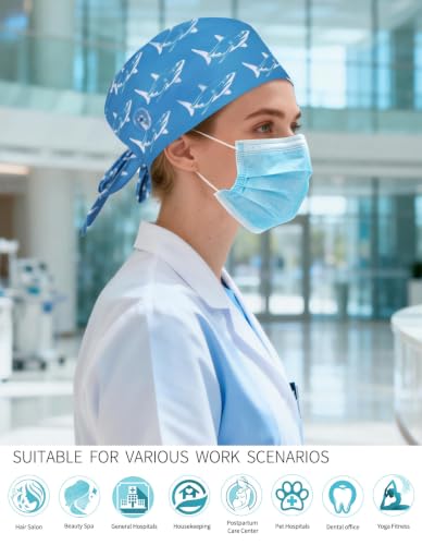 Image of Kousenpu Scrub Caps for Men, Adjustable Surgical Cap, Breathable Medical Hat for Doctors, Nurses & Healthcare Professionals