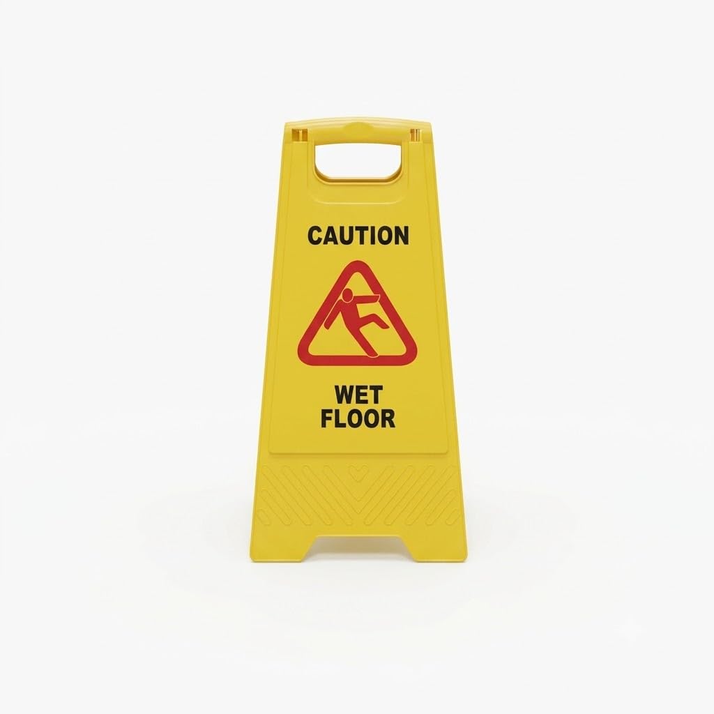 Wet Floor Sign Board Caution Warning Display Board for Slippery Floor Safety in Office Mall Hospital Hotel
