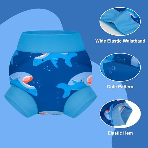 Image of BIG ELEPHANT Baby Swim Diapers 3-Pack, Reusable Swimming Diapers