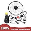 APOUDM 350W 26-Inch Front Electric Bicycle E-Bike Motor Conversion Kit Electric Bicycle Conversion Kit Front Wheel Motor E Bike Kit Cycling+LCD Display #4