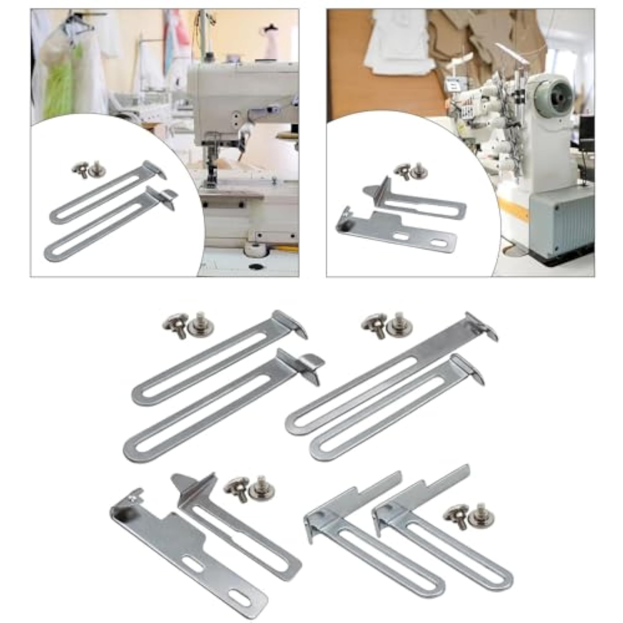 4xQuilting Foot Folder for Sewing Machine, 7.3cmx1.2cm