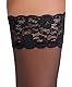 Cottelli Legwear Damen Halterlose Strümpfe, Schwarz, 5