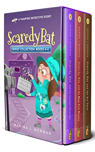 Scaredy Bat Books 4-6 Series Collection: Illustrated Vampire Detective Stories for Kids (Scaredy Bat Collection Book 2)