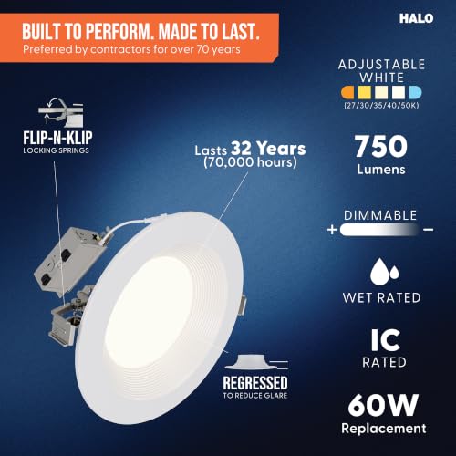 HALO RL Canless LED Recessed Lighting 6 in 5CCT 750lm - image 3