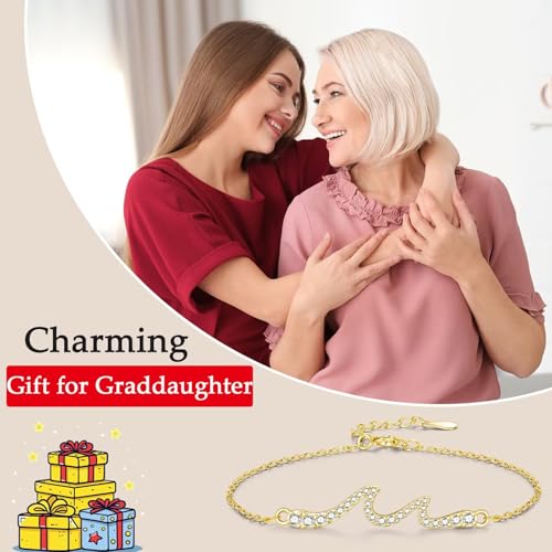 Daughter, Best Friend, Granddaughter Gifts for Women Wave Bracelet for Her for Birthday, Christmas, New Year2