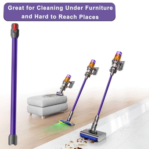 Qygba Tubo de substituição para bastão sem fio Dyson V12 Detect Slim, acessórios de substituição par