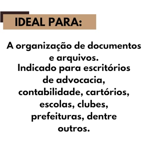 TN Office - PASTA SUSPENSA KRAFT 200 COMPLETA COM 10 UNIDADES - TN