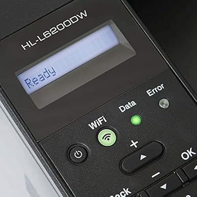 Brother HL-L6200DW Wireless Monochrome Single-Function Laser Printer - Print only - 48 ppm, 1200 x 1200 dpi, Auto Duplex Printing, 8.5 x 14, 256MB Memory, 520 Sheet, Ethernet