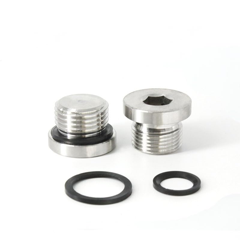 1pcs G2 allen flange set screw pipe plug male bolt full thread pitch internal hexagon socket drive SUS316L fasteners