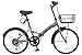 THREE STONE 折りたたみ自転車 P-008np ノーパンクタイヤ 20インチ シマノ6段ギア カゴ ライト ワイヤーロック錠 通勤 通学 街乗り 防災 防災用品