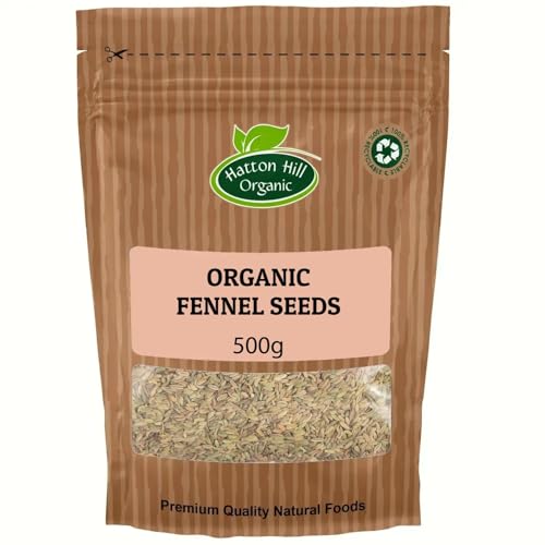 Organic Fennel Seeds 500g by Hatton Hill Organic | Aromatic 