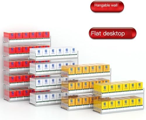 Mobile Free Standing Display Rack - Versatile Supermarket & Cigarette Showcase - Wall Mounted & Countertop Retail Case for Cigar, Candy, Snacks & More