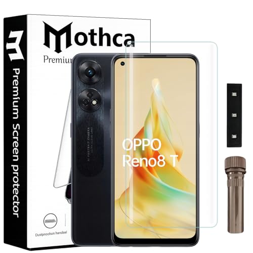 Image of Mothca Curved UV Tempered Glass Screen Protector for Oppo Reno 8T | HD Clear | Full Screen Coverage | Pack of 1
