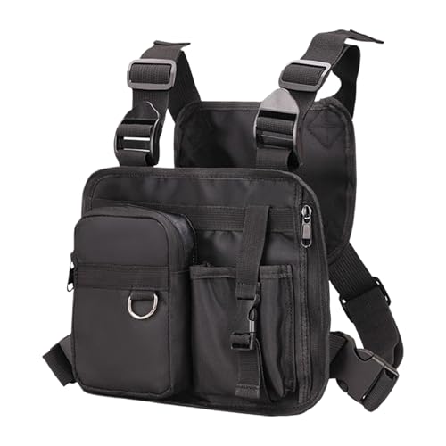 Mppchhn スポーツ チェストバッグ メンズ用 - ハイキング スポーツ チェストパック,収納ポーチ ハイキング 旅行 男女兼用 ランニング ウォーキング バイク ハンティング ジョギング