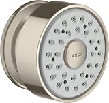 Markenware Hansgrohe Seitenbrause mit Runder Rosette, brushed nickel, 28464820